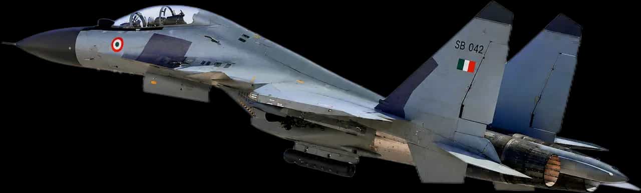 Fighter jet in flight