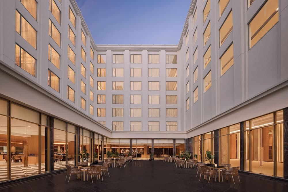 Courtyard of DoubleTree by Hilton Bengaluru Airport