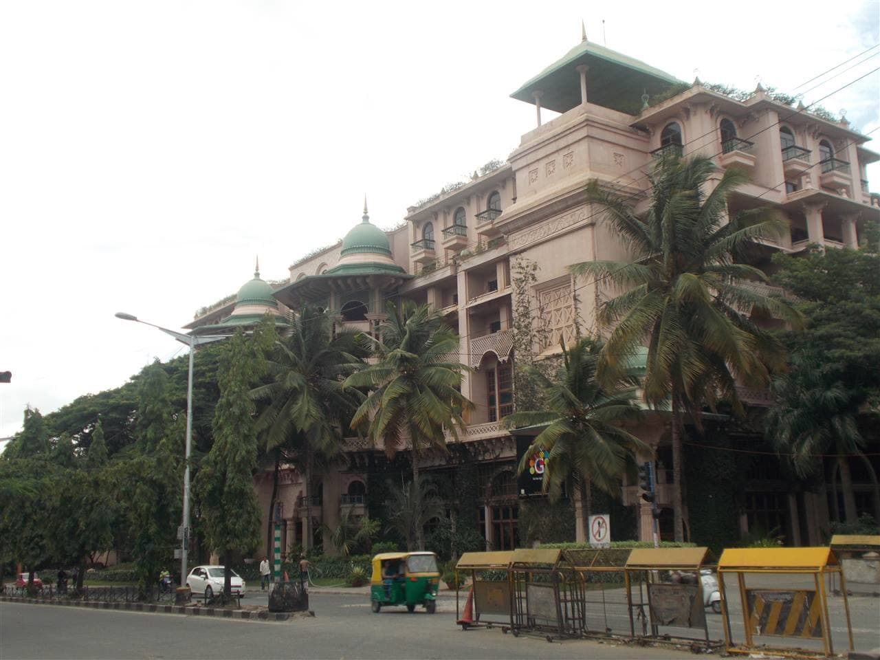 The Leela Palace Bengaluru seen from the approach road