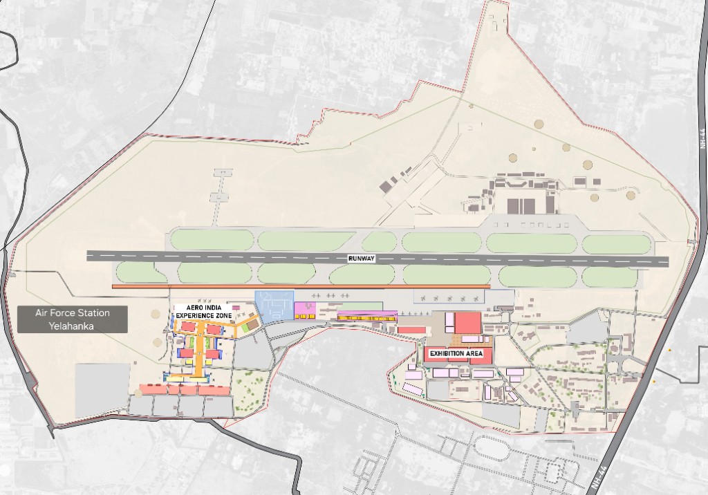Map of Air Force Station Yelahanka